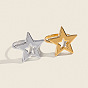 304 Stainless Steel Finger Rings for Women, Star
