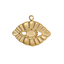 304 подвески из нержавеющей стали, очарование губ, ионное покрытие (ip)