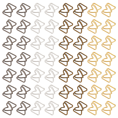 80Pcs 4 Colors Alloy Webbing Buckle Sliders, Webbing Fasteners, Bowknot with Heart