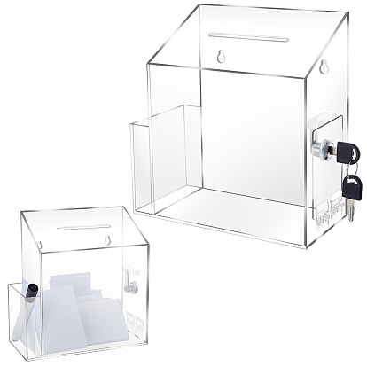 Акриловые коробки для выпускных карт, декоративные ящики для голосования, прямоугольные