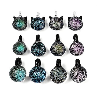 Подвески лэмпворк ручной работы, подвески в форме кошки