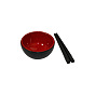 Mini Alloy Bowls and Chopsticks Set, for Dollhouse Accessories, Pretending Prop Decorations