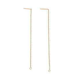 304 находка серег из нержавеющей стали, цепи панцирного типа ушная нить с петлями