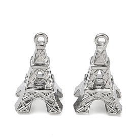 Pendentifs en acier inoxydable, charmes de la tour eiffel