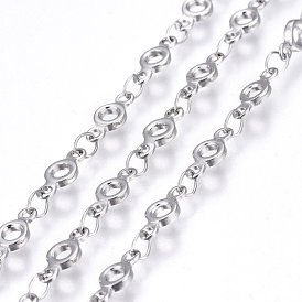 304 Edelstahl-Gliederketten, gelötet, Ionenbeschichtung (ip), Ring