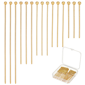 300шт 6 типы латунных штифтов с шаровой головкой, без кадмия и без свинца