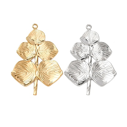 304 из нержавеющей стали большие кулоны, очарование листа