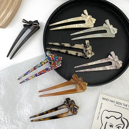 Вилки для волос из ацетата целлюлозы, аксессуары для волос для женщин и девочек