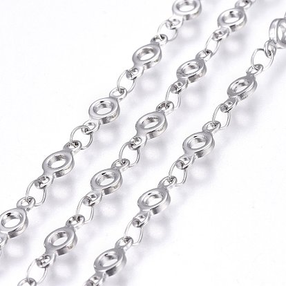 304 Edelstahl-Gliederketten, gelötet, Ionenbeschichtung (ip), Ring