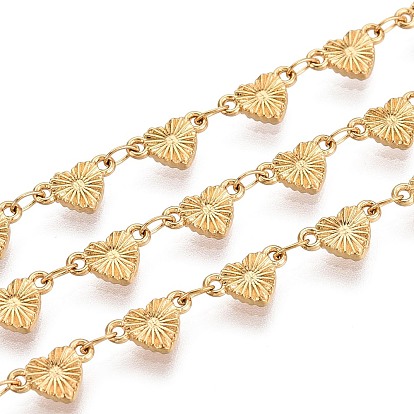 5m 304 цепи из нержавеющей стали с сердечными звеньями, пайки, с катушкой, ионное покрытие (ip)