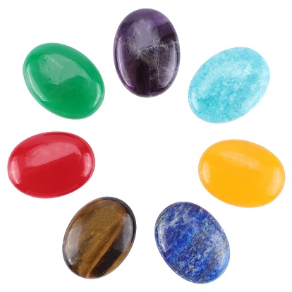 Cmешанные кабошон драгоценных камней, овальные