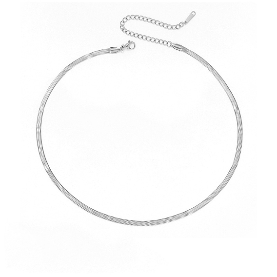 Stainless Steel Snake Bone Chain Necklaces