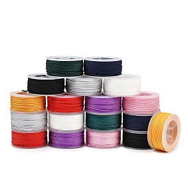 Round Nylon Braided Cord, for Jewelry Beading Making