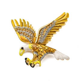 Retro Eagle Alloy Brooches, Gold Bird Enamel Pins