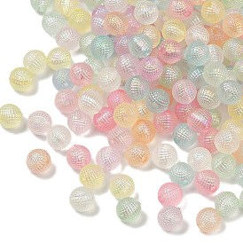 Прозрачные акриловые бусины, Берри бисера, круглые, с покрытием AB цвета