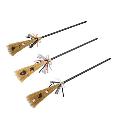 Halloween Witch Broomsticks, for Children Adults Girl Boys Party Decoration Halloween Broom