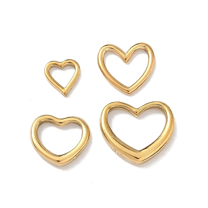 304 нержавеющей стали связывающий кольца, сердце, ионное покрытие (ip)