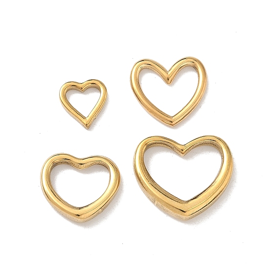 304 нержавеющей стали связывающий кольца, сердце, ионное покрытие (ip)