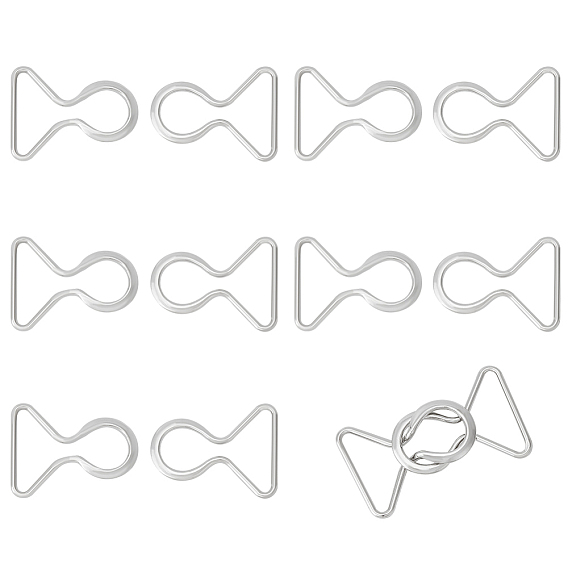 6 пары застежек из цинкового сплава, без кадмия и без свинца, 8 форму