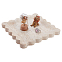 Square Natural Stone Fruit Jewelry Plate, Home Decoration