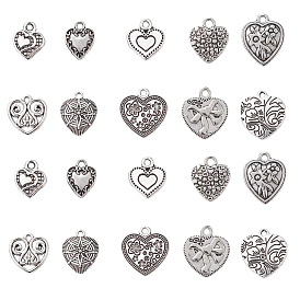 50 шт 10 подвески из сплава в тибетском стиле, шарма сердца