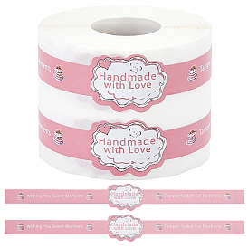 1Roll Paper Self-Adhesive Stickers, for Gift Packaging Decoration