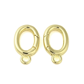 Brass Spring Gate Rings, Oval