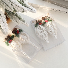 Christmas Theme Plastic Conch Pendant Decoration, for Christmas Tree Hanging Ornament
