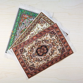 Мини-ковры из ткани в турецком стиле, украшения для кукольного домика, прямоугольные