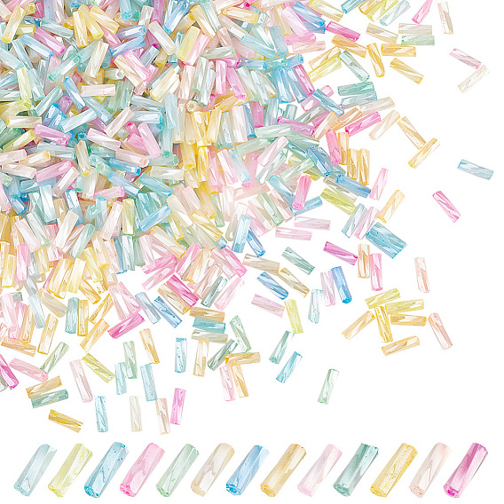 1560шт. 13 цвета непрозрачные цвета стеклянные бусины-сверкающие стеклярусы, круглое отверстие