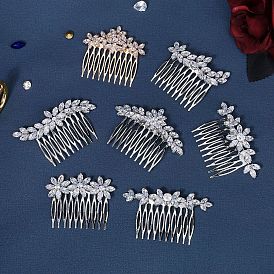 Гребни для волос из кубического циркония, аксессуары для волос для женщин и девочек, для свадебного платья