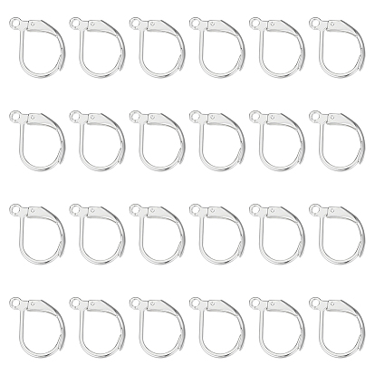 40 шт. 304 серьги с рычагом из нержавеющей стали, с горизонтальными петлями