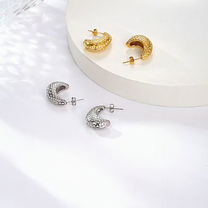 304 из нержавеющей стали серьги, серп