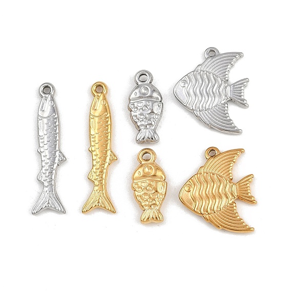 304 подвески из нержавеющей стали, рыбы прелести