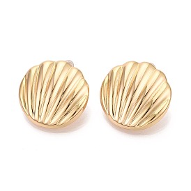 Латунь серьги, формы раковины, без никеля 