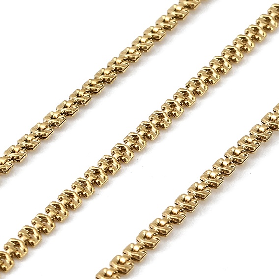 304 цепи прямоугольные звенья нержавеющие, ионное покрытие (ip), пайки, с катушкой