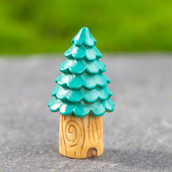 Resin Miniature Trees, for Micro Landscape, Dollhouse Decor