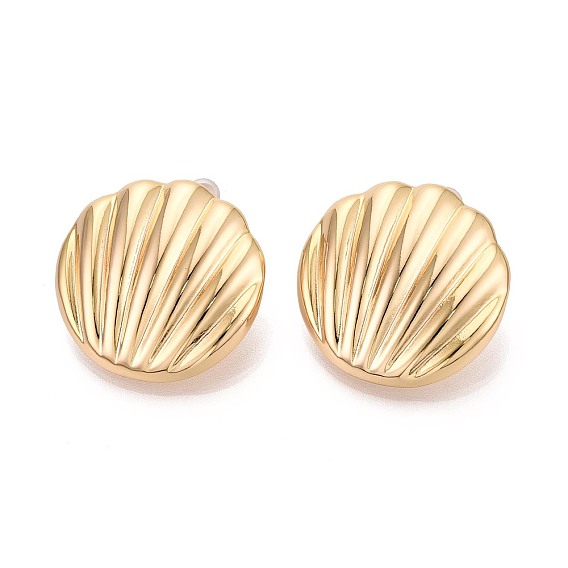 Латунь серьги, формы раковины, без никеля 