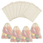 Cotton Mesh Drawstring Bags, Rectangle