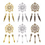 Alloy Tibetan Style Pendants, Mixed Shapes