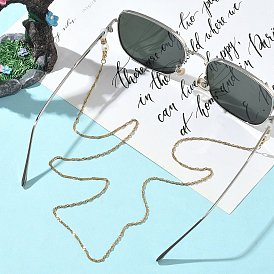 304 цепи из нержавеющей стали для очков, с резиновыми петлями