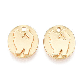 Талисман из сплава, овальная и кошачья форма, без кадмия и без свинца