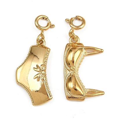 304 подвесные украшения из нержавеющей стали, формы нижнего белья, подвески с пружинными застежками