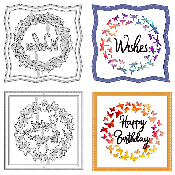 Тема дня рождения трафареты для резки углеродистой стали, для diy scrapbooking, Фотоальбом, декоративная бумага для тиснения, цвет нержавеющей стали