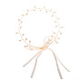 Minimalist Handmade Pearl Twisted Bead Soft Chain Hairband - Bridal Wedding Headpiece Girl Hair Chain.
