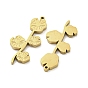 Ion Plating(IP) 316L Surgical Stainless Steel Pendants, Laser Cut, Flower Charm