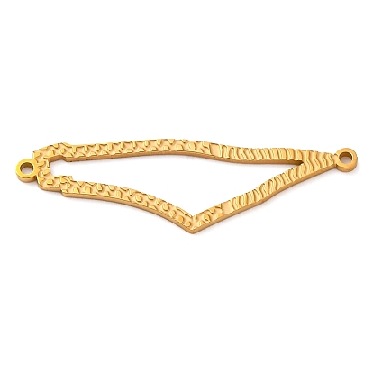 304 Треугольные подвески-соединители из текстурированной нержавеющей стали, ионное покрытие (ip)