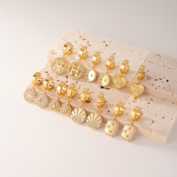 Геометрические серьги в элитном и элегантном стиле