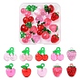 16 шт. 10 цвета прозрачная смола и акрил 3 d подвески в виде фруктов, подвески клубника, яблоко и вишня
