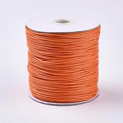 Sandy Brown Waxed Polyester Cord, Bead Cord, Sandy Brown, 0.5mm, about 169.51~174.98 Yards(155~160m)/Roll